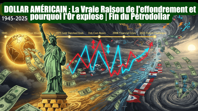 DOLLAR AMÉRICAIN : La Vraie Raison de l'effondrement et pourquoi l'Or explose | Fin du Pétrodollar