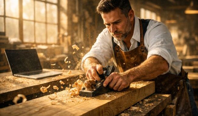 Retraining for manual labor: when managers defy AI to rediscover a sense of reality