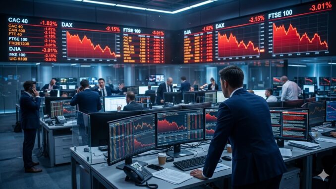 Bourses mondiales en nette baisse et instabilité géopolitique majeure