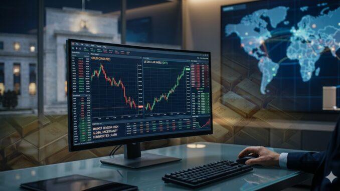 Chute brutale du prix de l'or face au dollar un choc inattendu