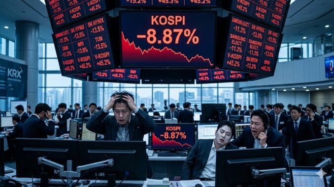 Effondrement historique à Séoul la panique s'empare des marchés boursiers coréens