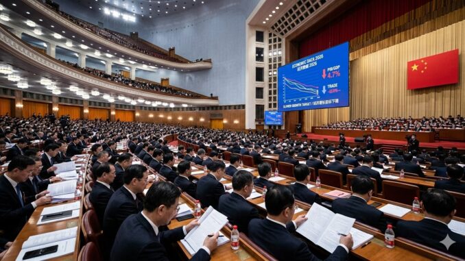 La Chine abaisse son objectif de croissance au plus bas niveau historique depuis 1991