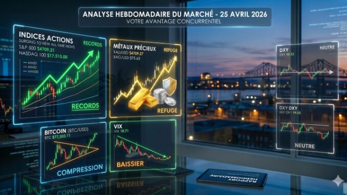 Analyse hebdomadaire des marchés du 26 Avril 2026