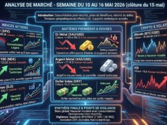 Analyse hebdomadaire des marchés du 16 mai 2026