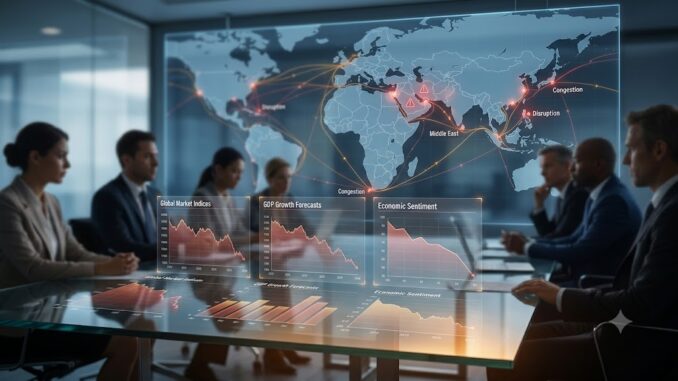 Menace brutale sur la croissance mondiale face aux chocs géopolitiques