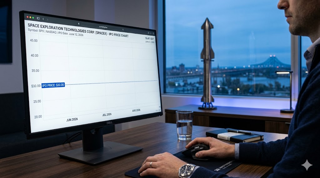 L'IPO historique de SpaceX à 1500 milliards impose la patience graphique aux investisseurs