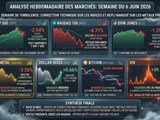 Analyse hebdomadaire des marchés du 6 juin 2026