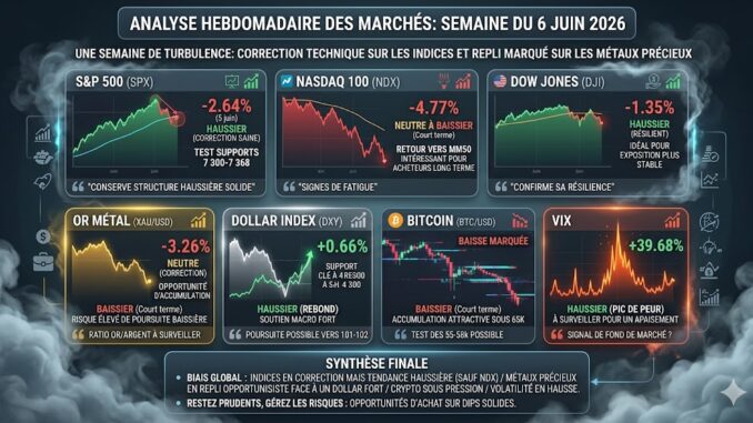 Analyse hebdomadaire des marchés du 6 juin 2026