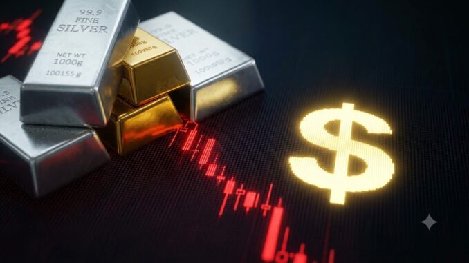 Effondrement des métaux précieux un piège face au dollar fort