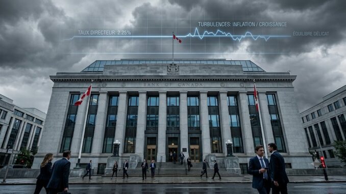 Taux directeur de la Banque du Canada un statu quo sous haute tension